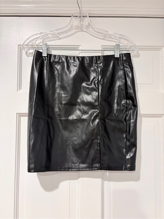 Canton Walker Dresses & Skirts - Classic Black Faux Leather Mini Skirt